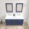 60" Freestanding Bathroom Vanity With Countertop & Undermount Sink - Navy Blue - 026 60 25 CT