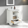 24" Freestanding Bathroom Vanity With Countertop & Undermount Sink - Matte White - 027 24 01 CT
