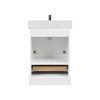 24" Freestanding Bathroom Vanity With Countertop & Undermount Sink - Matte White - 027 24 01 CT