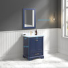 24" Freestanding Bathroom Vanity With Countertop & Undermount Sink - Navy Blue - 027 24 25 CT