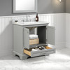 30" Freestanding Bathroom Vanity With Countertop & Undermount Sink - Metal Grey - 027 30 15 CT