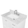 36" Freestanding Bathroom Vanity With Countertop & Undermount Sink - Matte White - 027 36 01 CT