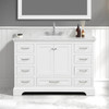 48" Freestanding Bathroom Vanity With Countertop & Undermount Sink - Matte White - 027 48 01 CT