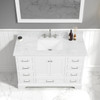 48" Freestanding Bathroom Vanity With Countertop & Undermount Sink - Matte White - 027 48 01 CT