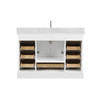 48" Freestanding Bathroom Vanity With Countertop & Undermount Sink - Matte White - 027 48 01 CT