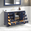 48" Freestanding Bathroom Vanity With Countertop & Undermount Sink - Navy Blue - 027 48 25 CT