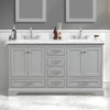 60" Freestanding Bathroom Vanity With Countertop & Undermount Sink - Metal Grey - 027 60 15 CT