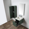 20" Floating Bathroom Vanity With Sink & Side Cabinet - Aventurine Green