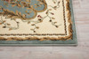 Nourison Bordeaux BOR01 Slate Blue Area Rugs