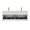 48" Floating Bathroom Vanity With Double Sink - Matte White