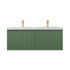 48" Floating Bathroom Vanity With Double Sink - Aventurine Green