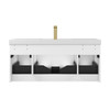 48" Floating Bathroom Vanity With Single Sink - Matte White