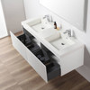 60" Floating Bathroom Vanity With Sink - Matte White