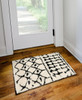 Dalyn Marquee MQ2 Ivory/midnight Shag Area Rugs