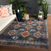 Jaipur Living Dez POL18 Tribal Blue Power Loomed Area Rugs