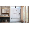 Dreamline Aqua 56-60 In. W X 58 In. H Frameless Hinged Tub Door With Extender Panel - SHDR-3148586-EX-DUP