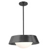 Dainolite 15w Pendant, Mb W/ Wh Opal Glass - PLT-1610LEDP-MB