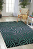 Nourison Contour CON24 Smoke Teal Area Rugs