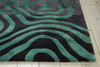 Nourison Contour CON24 Smoke Teal Area Rugs