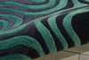 Nourison Contour CON24 Smoke Teal Area Rugs