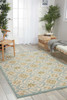 Nourison Caribbean CRB02 Ivory Blue Area Rugs