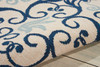 Nourison Caribbean CRB02 Ivory/navy Area Rugs