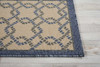 Nourison Caribbean CRB16 Ivory Blue Area Rugs