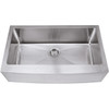 35-7/8" L X 20-3/4" W X 10" D Apron-front/farmhouse 16 Gauge Stainless Steel Single Bowl Sink