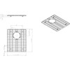 Stainless Steel Bottom Grids For Handmade 50/50 Double Bowl Sink (hms250)