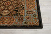 Nourison Delano DEL03 Black/blue Area Rugs