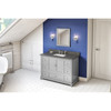48" Grey Addington Vanity, Boulder Cultured Marble Vanity Top, Undermount Rectangle Bowl