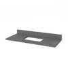 48" Grey Addington Vanity, Boulder Cultured Marble Vanity Top, Undermount Rectangle Bowl
