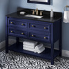 48" Hale Blue Adler Vanity, Black Granite Vanity Top, Undermount Rectangle Bowl