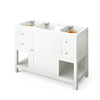 48" White Astoria Vanity, Calacatta Vienna Quartz Vanity Top, Undermount Rectangle Bowl