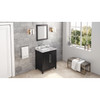 30" Black Cade Vanity, Calacatta Vienna Quartz Vanity Top, Undermount Rectangle Bowl