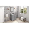 30" Grey Cade Vanity, Boulder Cultured Marble Vanity Top, Undermount Rectangle Bowl