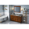 60" Chocolate Chatham Vanity, Steel Grey Cultured Marble Vanity Top, Undermount Rectangle Bowl