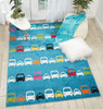 Nourison Dws02 Miles DS200 Blue Area Rugs