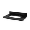 30" Nutmeg Clairemont Vanity, Clairemont-only Black Granite Vanity Top, Undermount Rectangle Bowl