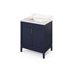 30" Hale Blue Theodora Vanity, Calacatta Vienna Quartz Vanity Top, Undermount Rectangle Bowl