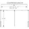 Black Expandable Wardrobe Lift For 25-1/2" - 35" Openings