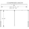 Soft-close Expandable Wardrobe Lift For 25-1/2" - 35" Openings