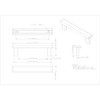 96 mm Center-to-Center Square Park Cabinet Pull