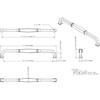 224 mm Center-to-Center Audrey Cabinet Pull