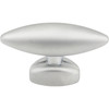 1-9/16" Overall Length Matte Silver Football Verona Cabinet "t" Knob