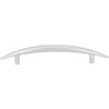 128 Mm Center-to-center Matte Silver Arched Verona Cabinet Pull