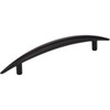 128 Mm Center-to-center Matte Black Arched Verona Cabinet Pull - 413321