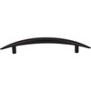 128 Mm Center-to-center Matte Black Arched Verona Cabinet Pull - 413321