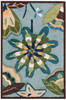 Nourison Fantasy FA12 Aqua Area Rugs