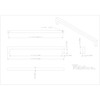 224 mm Center-to-Center Square Stanton Cabinet Bar Pull